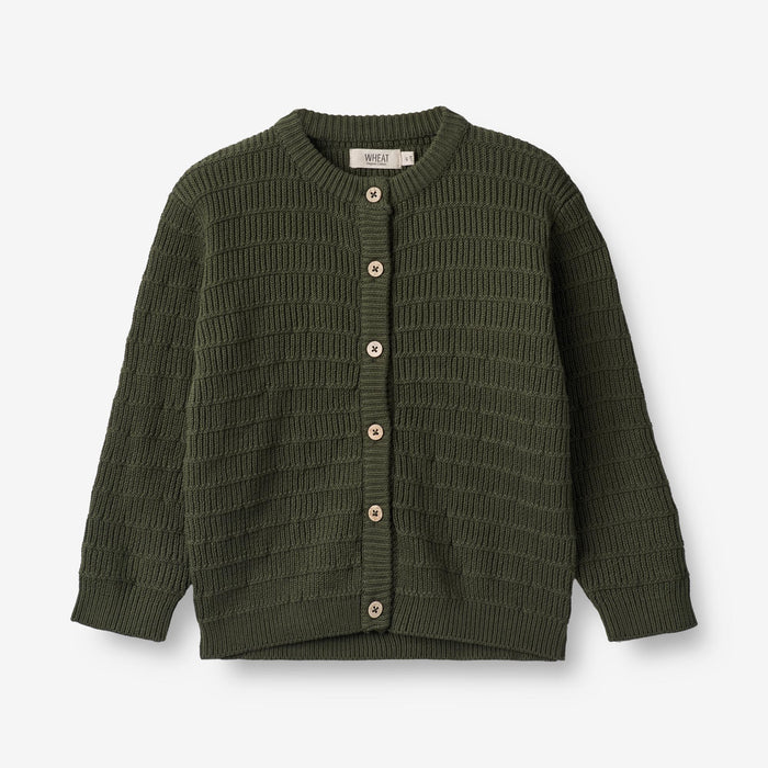 Wheat Main Knit Cardigan Villy Knitted Tops 1687 forest night