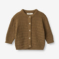 Wheat Main Knit Cardigan Villy | Baby Knitted Tops 4143 green bark