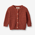Wheat Main Knit Cardigan Villy | Baby Knitted Tops 2072 red