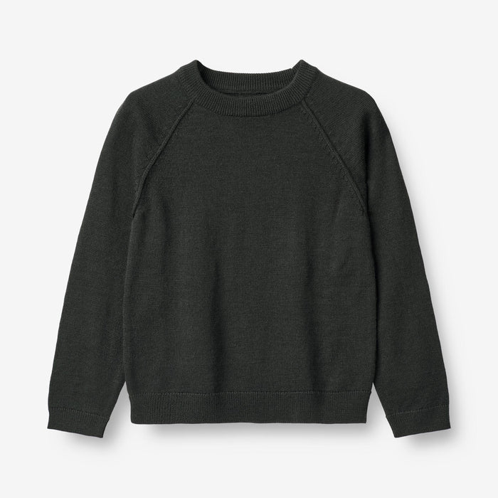Wheat Main Knit Pullover Benja Knitted Tops 0025 black coal