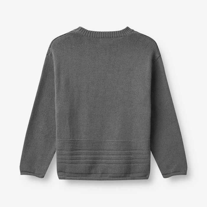 Wheat Main Knit Pullover Gunnar Knitted Tops 1525 autumn sky