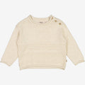 Wheat Main  Knit Pullover Gunnar | Baby Knitted Tops 1101 cloud melange