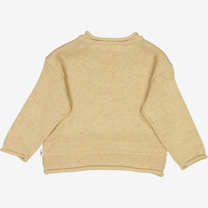 Wheat Main  Knit Pullover Gunnar | Baby Knitted Tops 9306 seeds melange