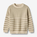 Wheat Main Knit Pullover Jan Knitted Tops 0172 grey sand