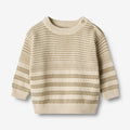 Wheat Main Knit Pullover Jan Knitted Tops 0172 grey sand