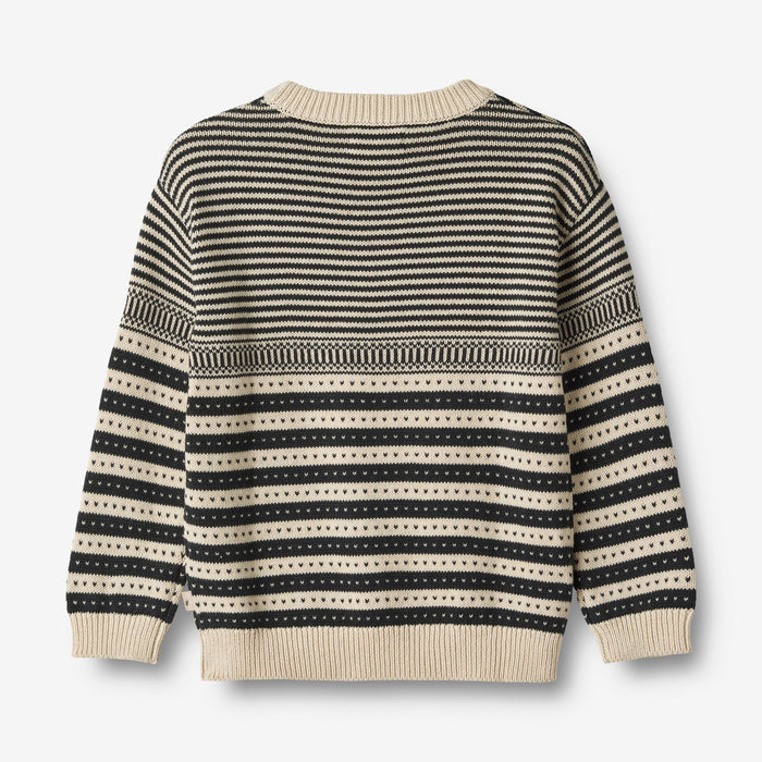 Wheat Main Knit Pullover Jan Knitted Tops 1432 navy