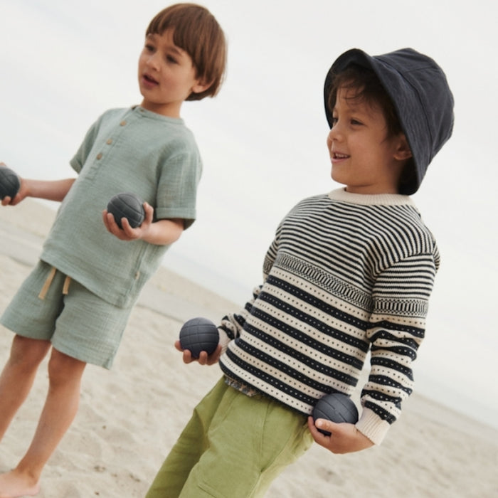 Wheat Main Knit Pullover Jan Knitted Tops 1432 navy
