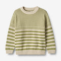 Wheat Main Knit Pullover Jan Knitted Tops 4122 sage