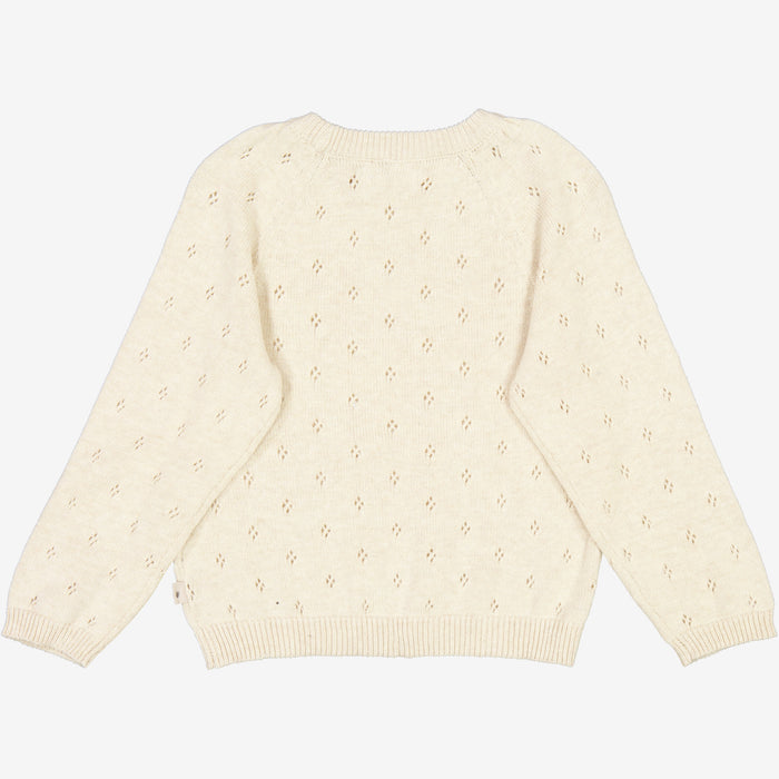 Wheat Main Knit Pullover Mira Knitted Tops 1101 cloud melange