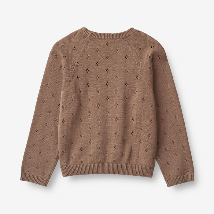 Wheat Main Knit Pullover Mira Knitted Tops 3004 cocoa brown