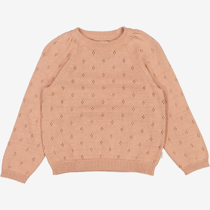 Wheat Main Knit Pullover Mira Knitted Tops 2031 rose dawn