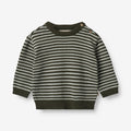 Wheat Main Knit Pullover Morgan | Baby Knitted Tops 1686 forest night stripe