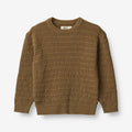 Wheat Main Knit Pullover Petro Knitted Tops 4143 green bark