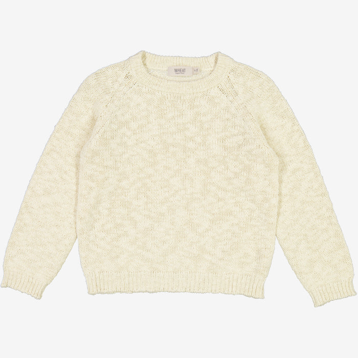Wheat Main  Knit Pullover Quinn Knitted Tops 3129 eggshell