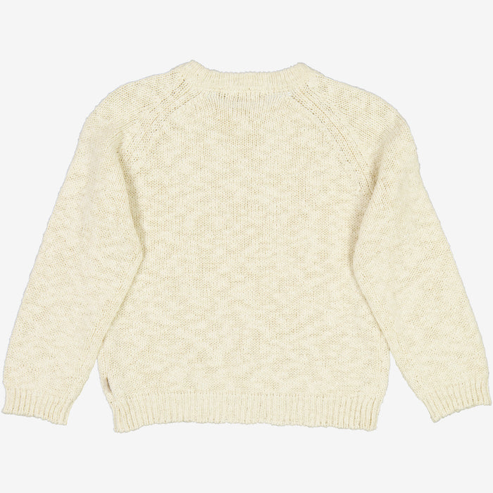 Wheat Main  Knit Pullover Quinn Knitted Tops 3129 eggshell
