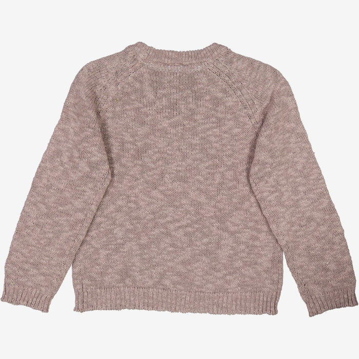 Wheat Main  Knit Pullover Quinn Knitted Tops 1494 purple dove