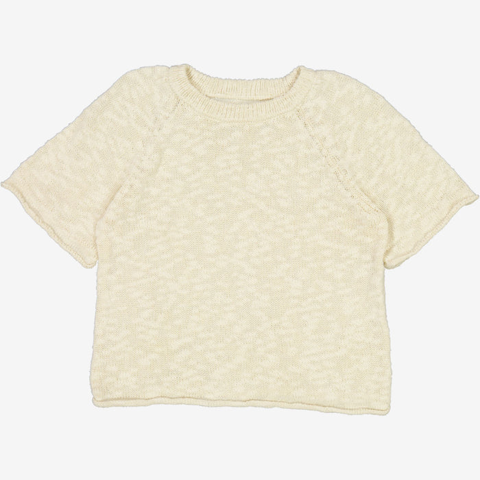 Wheat Main  Knit Pullover Vilna Knitted Tops 3129 eggshell