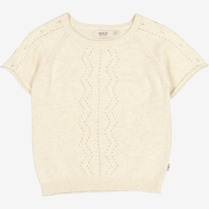 Wheat Main  Knit Top Bella Knitted Tops 1101 cloud melange