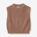 Wheat Main Knit Vest Saga Knitted Tops 2121 berry dust