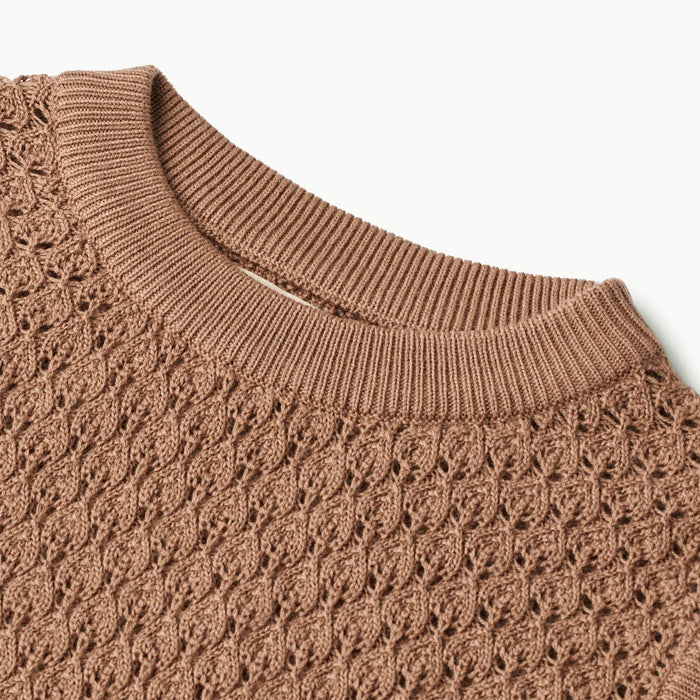 Wheat Main Knit Vest Saga Knitted Tops 2121 berry dust