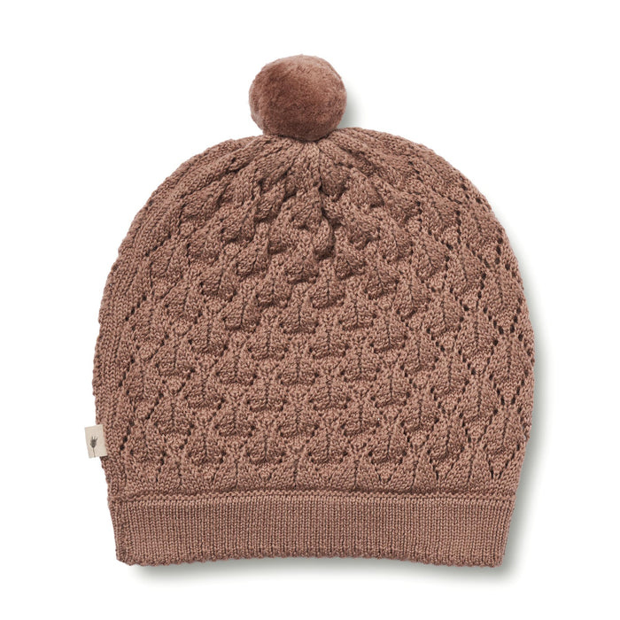 Wheat Outerwear Knitted Hat Ezel Outerwear acc. 2121 berry dust