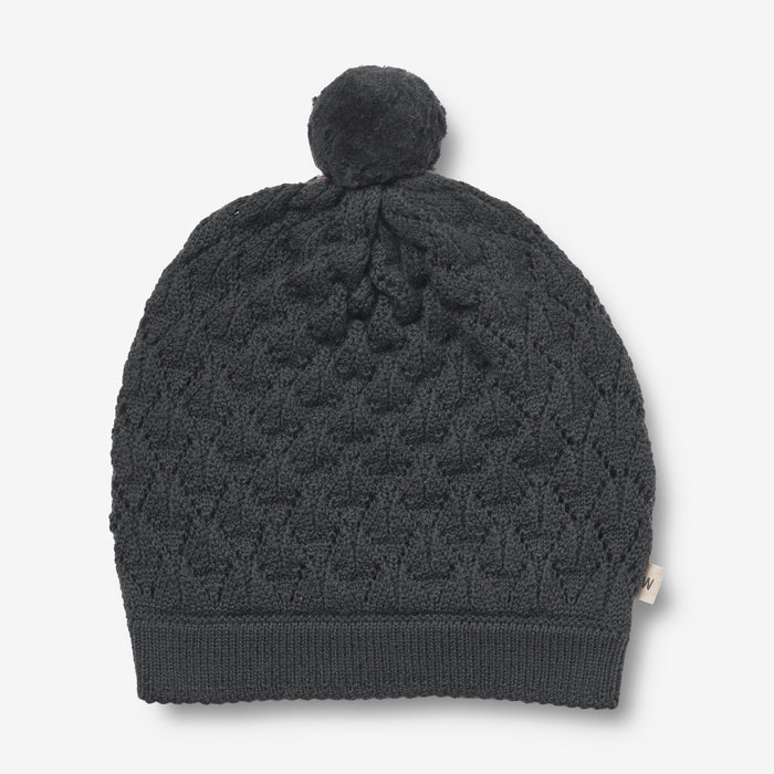 Wheat Outerwear Knitted Hat Ezel Outerwear acc. 0025 black coal