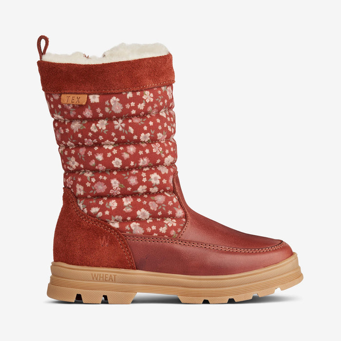 Wheat Footwear Koa High Tex Inside Zip Winter Footwear 2072 red