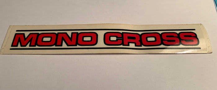 Mono Cross Decal Sticker