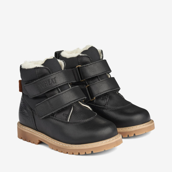 Wheat Footwear Moon Velcro Tex Winter Footwear 0021 black