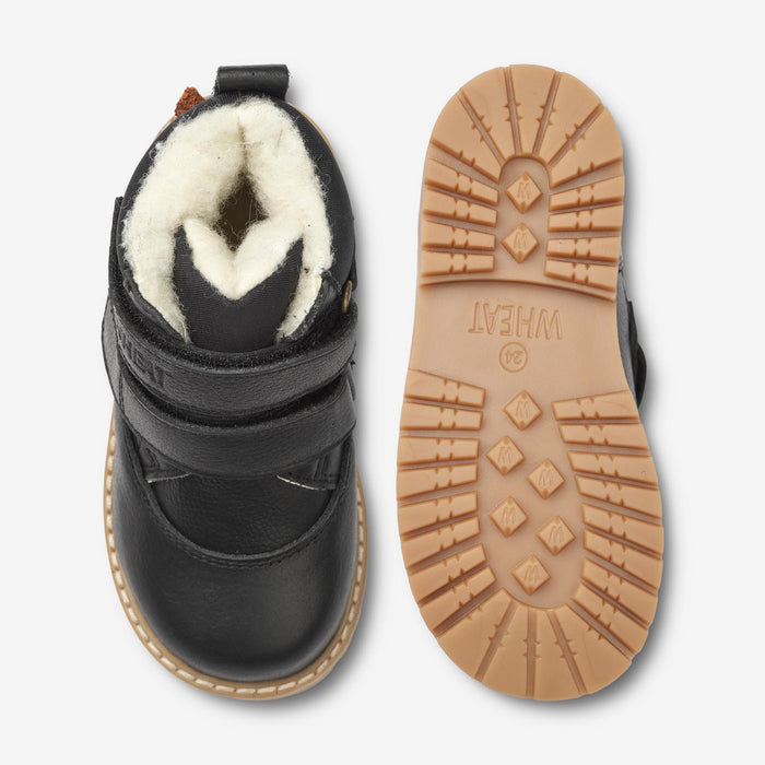 Wheat Footwear Moon Velcro Tex Winter Footwear 0021 black