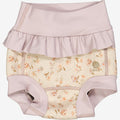 Wheat Main Neoprene Swim Pants Ruffle | Baby Swimwear 1492 purple poppy flowers