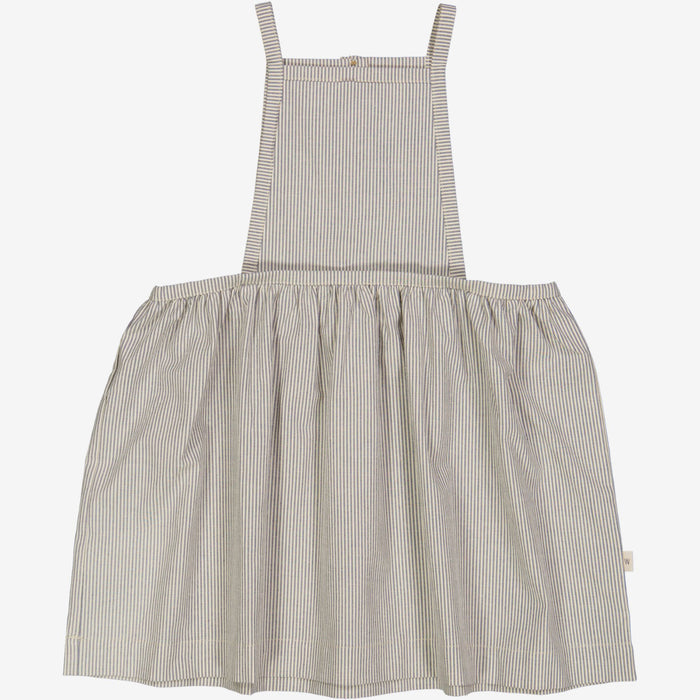 Wheat Main  Pinafore Grethe Dress 1045 classic blue stripe