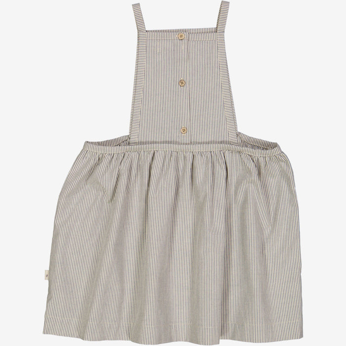 Wheat Main  Pinafore Grethe Dress 1045 classic blue stripe