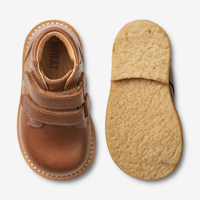 Wheat Footwear Raden Velcro | Baby Prewalkers 9002 cognac