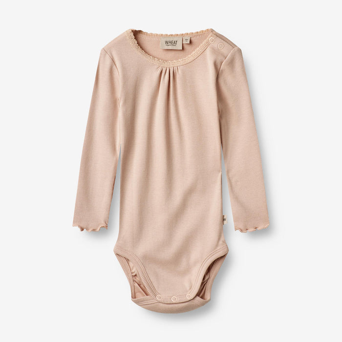 Wheat Main Rib Body Lotta | Baby Underwear/Bodies 2032 rose dust