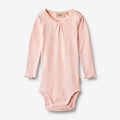Wheat Main Rib Body L/S Lotta Underwear/Bodies 2281 rose ballet