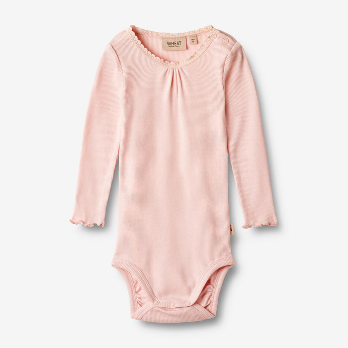 Wheat Main Rib Body L/S Lotta Underwear/Bodies 2281 rose ballet