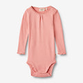 Wheat Main Rib Body L/S Lotta Underwear/Bodies 2509 rosette