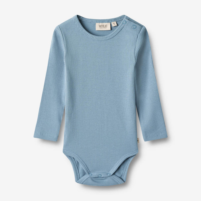 Wheat Main Rib Body L/S Spencer Underwear/Bodies 1043 blue