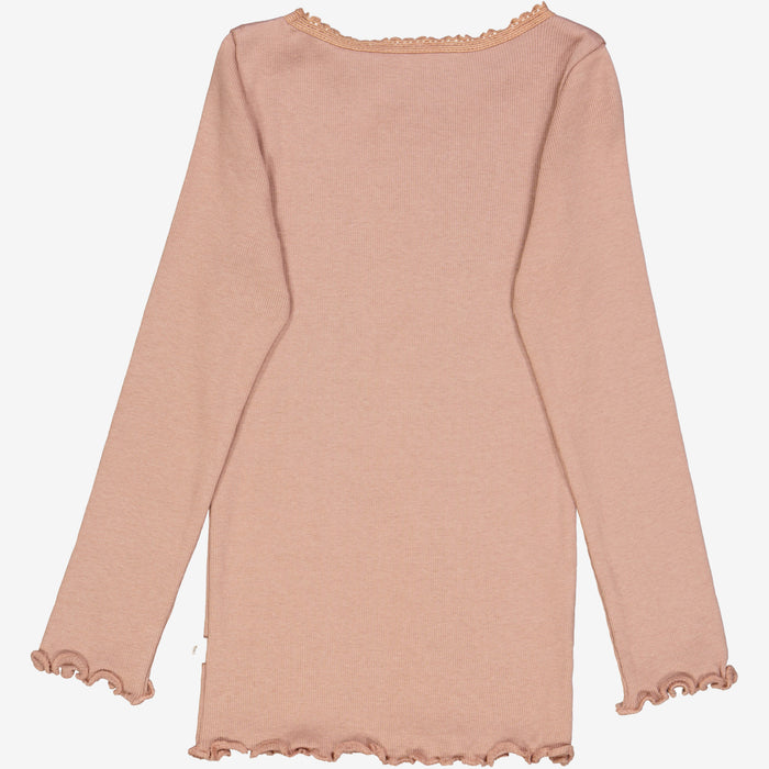 Wheat Main Rib T-Shirt Lace LS Jersey Tops and T-Shirts 2031 rose dawn