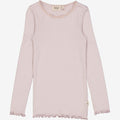 Wheat Main Rib T-Shirt Lace LS Jersey Tops and T-Shirts 1354 soft lilac