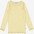 Wheat Main Rib T-Shirt Lace LS Jersey Tops and T-Shirts 5106 yellow dream