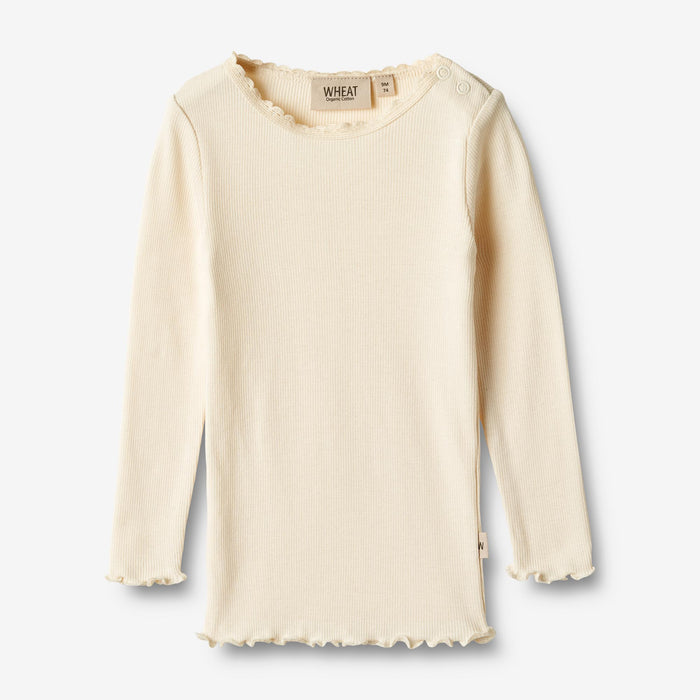 Wheat Main Rib T-Shirt L/S Reese Jersey Tops and T-Shirts 3171 cream