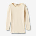 Wheat Main Rib T-Shirt L/S Reese Jersey Tops and T-Shirts 3171 cream