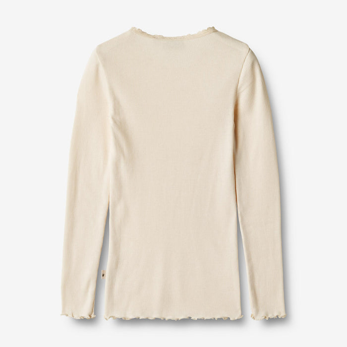 Wheat Main Rib T-Shirt L/S Reese Jersey Tops and T-Shirts 3171 cream