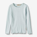 Wheat Main Rib T-Shirt L/S Reese Jersey Tops and T-Shirts 4030 light blue