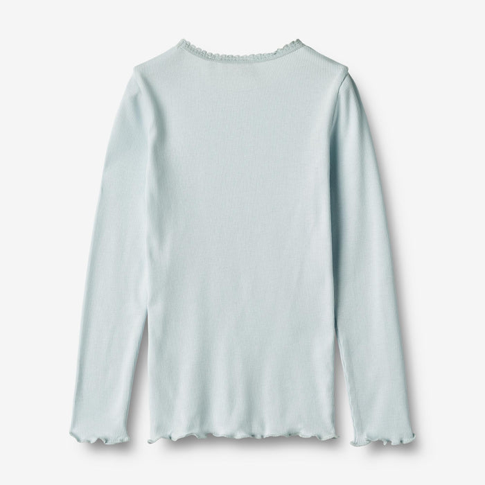 Wheat Main Rib T-Shirt L/S Reese Jersey Tops and T-Shirts 4030 light blue