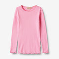 Wheat Main Rib T-Shirt L/S Reese Jersey Tops and T-Shirts 2356 pink