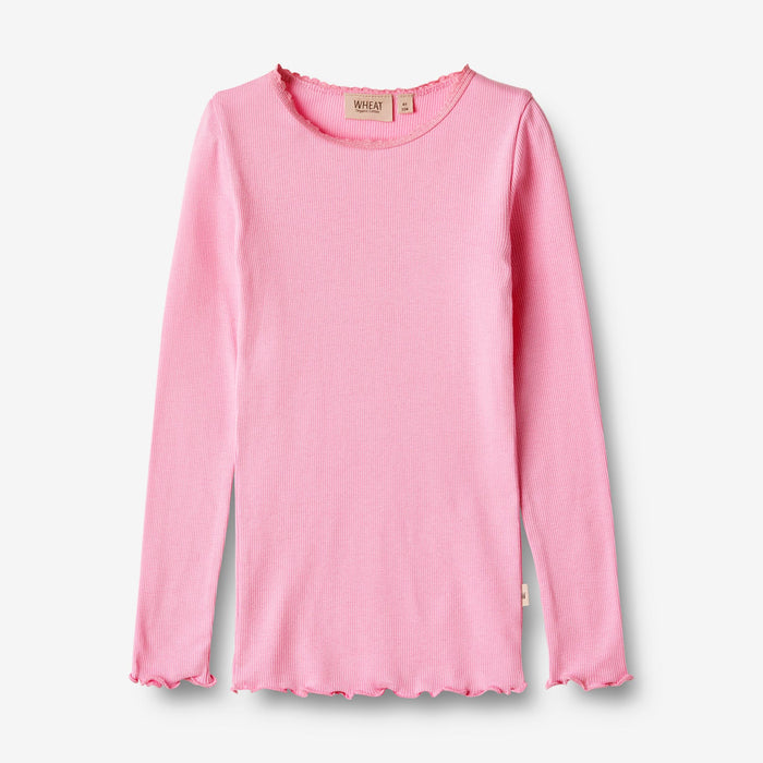 Wheat Main Rib T-Shirt L/S Reese Jersey Tops and T-Shirts 2356 pink