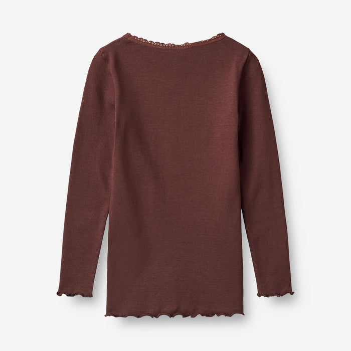 Wheat Main Rib T-Shirt Reese Jersey Tops and T-Shirts 2118 aubergine